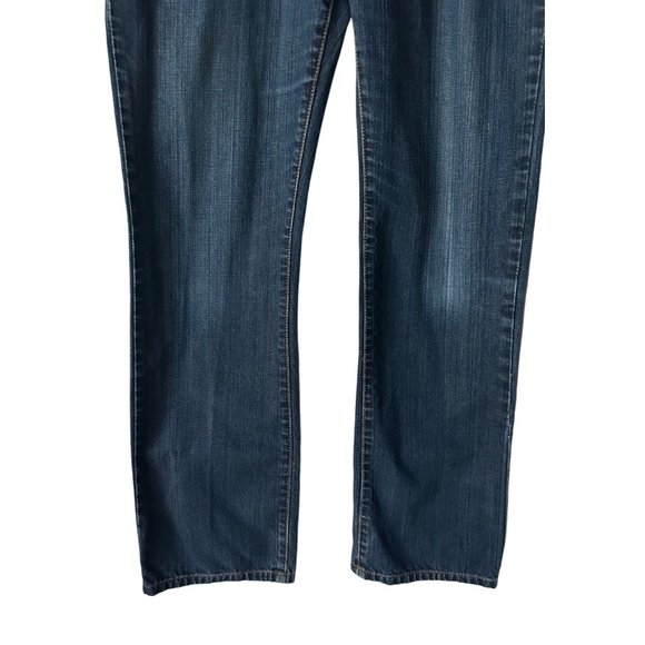 Kenneth Cole New York Men's Straight Dark Blue Denim Jeans Size 33/32 - Picture 3 of 9